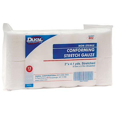 Conforming Stretch Gauze, bag of 12 rolls -   