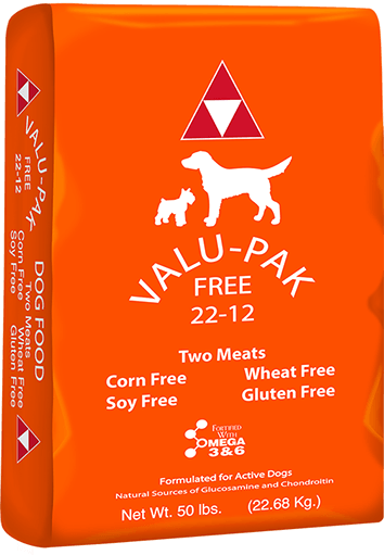 Valu-Pak Free 22-12 Dry Dog Food (Orange Bag), 50 lb -   