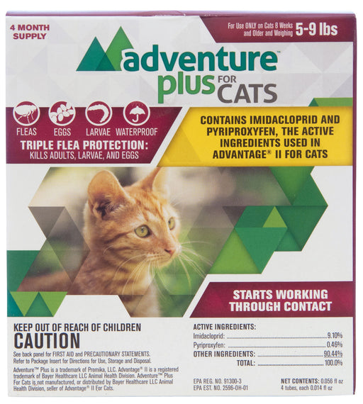 Adventure Plus for Cats, 4-pack - Cat 5 to 9lbs  