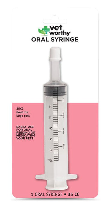 Vet Worthy Oral Syringe, 35 cc - Jeffers - Animal Health & Wellness > Medical Supplies