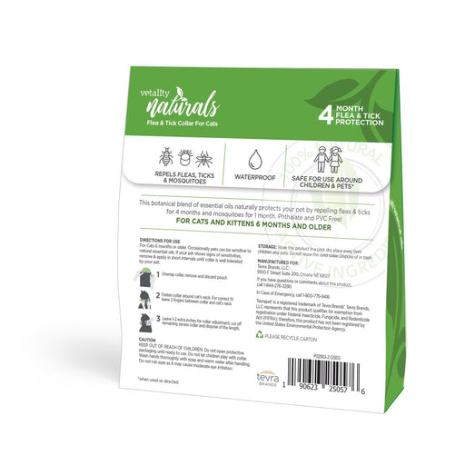 Vetality Naturals Flea & Tick Collar for Cats - TVB3L - One Size Fits All - 1 ct - 2