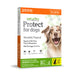 Vetality Protect Flea & Tick Monthly Topical for Dogs, 3 pk - TVB3C - 3 Pack (3 Month Supply) - 33 - 66 lbs - 6