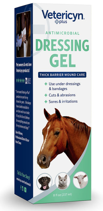 Vetericyn Plus Antimicrobial Dressing Gel, 8 oz - Jeffers - Animal Health & Wellness > Skin & Coat Care