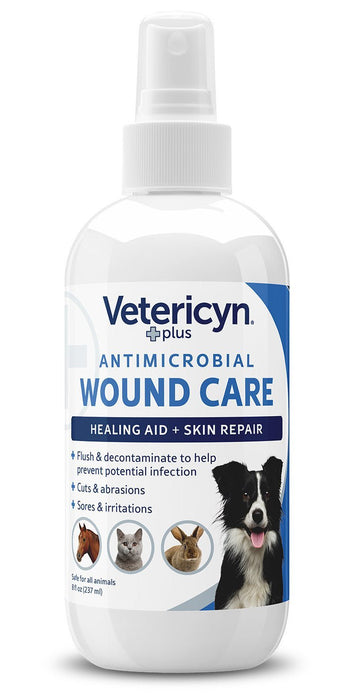 Vetericyn Plus Antimicrobial Wound & Skin Care Spray - LANE2 - 8 oz - 7