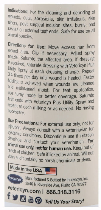 Vetericyn Plus Utility Spray, 16 oz - Jeffers - Animal Health & Wellness > Medical Supplies