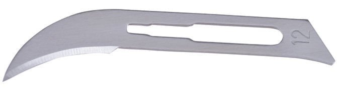 Veterinary Scalpels & Blades – Stainless Steel Handles with Carbon Steel Blades - HLB2 - 12 Blade - 1 ct - 5