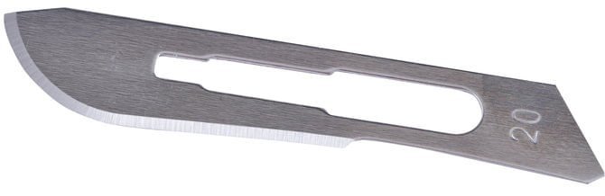 Veterinary Scalpels & Blades – Stainless Steel Handles with Carbon Steel Blades - HLB3 - 20 Blade - 1 ct - 6