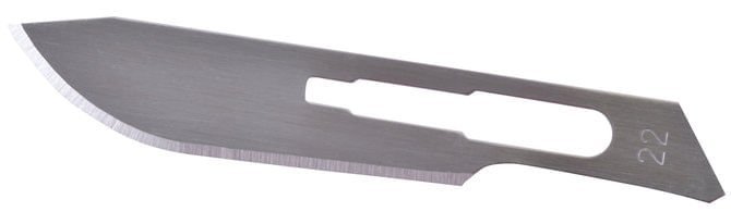 Veterinary Scalpels & Blades – Stainless Steel Handles with Carbon Steel Blades - HLB4 - 22 Blade - 1 ct - 7