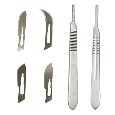 Veterinary Scalpels & Blades – Stainless Steel Handles with Carbon Steel Blades - HLH1 - 3 Scalpel Handle - 1 ct - 2