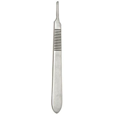 Veterinary Scalpels & Blades – Stainless Steel Handles with Carbon Steel Blades - HLH1 - 3 Scalpel Handle - 1 ct - 1