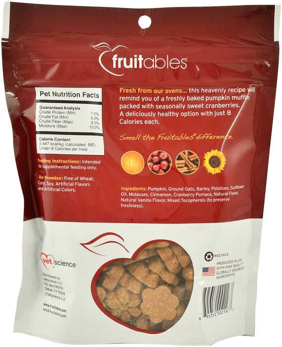 Fruitables Crunchy Treats, 7 oz - Pumpkin/Cranberry  