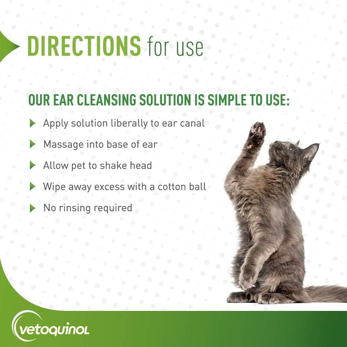 Vetoquinol Ear Cleansing Solution with Aloe for Dogs & Cats - 006VS01-1G - 1 Gallon - 4