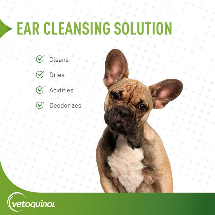 Vetoquinol Ear Cleansing Solution with Aloe for Dogs & Cats - 006VS01-1G - 1 Gallon - 7