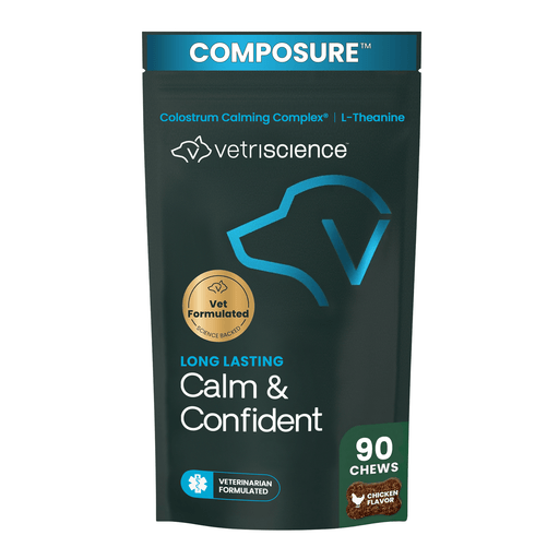 VetriScience Composure Long Lasting Calm & Confident Chews for Dogs, Chicken, 90 Count - VS32 - Chicken - 90 Chews - 1