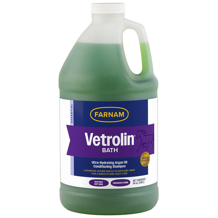 Vetrolin Bath Conditioning Shampoo for Dogs & Horses - FAVH - Vetrolin Bath, 64 oz - 10