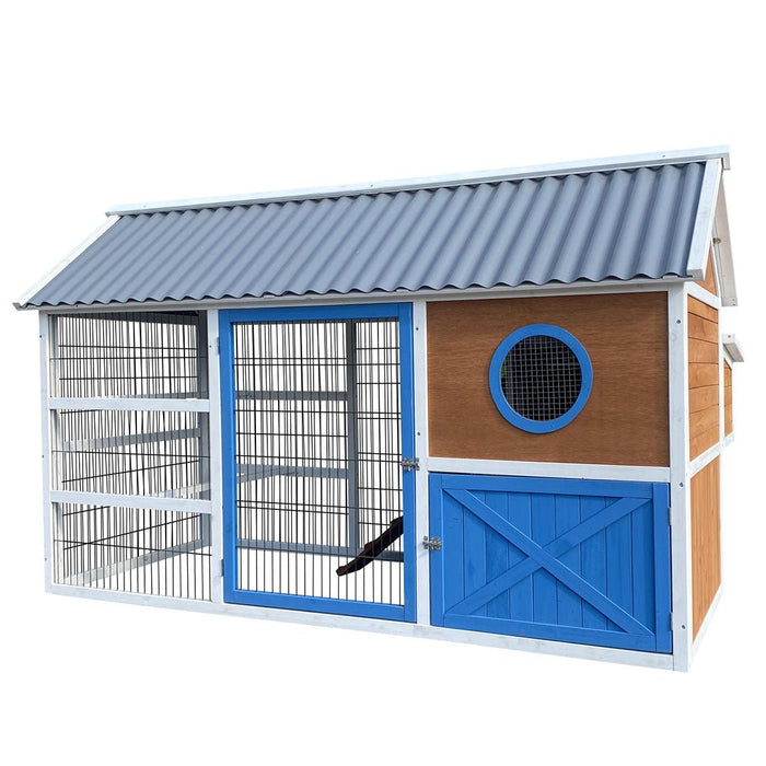 Vienna Chicken House – Large Two - Level Backyard Coop with Nesting Box - GAUE1 - 2