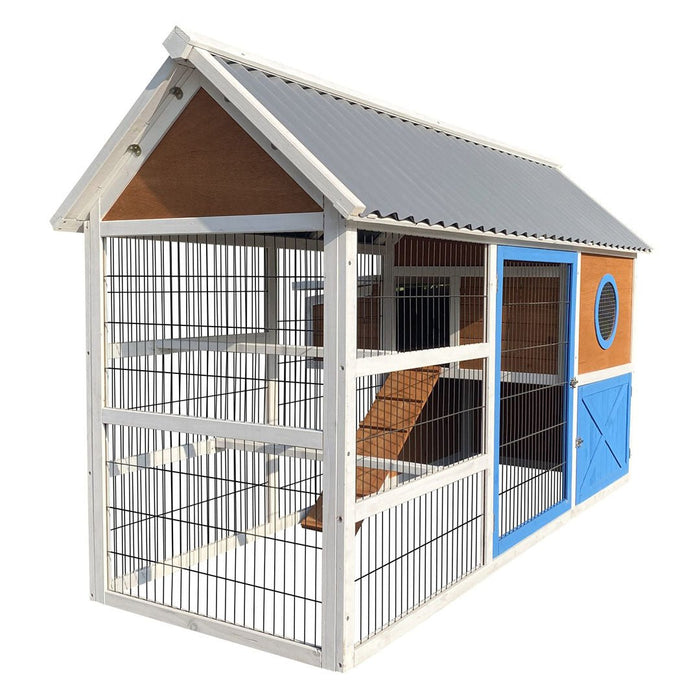 Vienna Chicken House – Large Two - Level Backyard Coop with Nesting Box - GAUE1 - 3