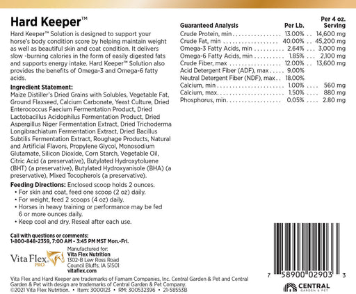 Vita Flex Hard Keeper Solution for Horses, 24 Day Supply - Jeffers - Animal Health & Wellness > Vitamins & Supplements