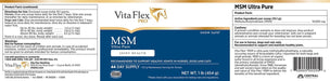 Vita Flex Pro MSM Quality Joint Supplement for Horses, Dogs and Cats - Jeffers - Animal Health & Wellness > Joint Health