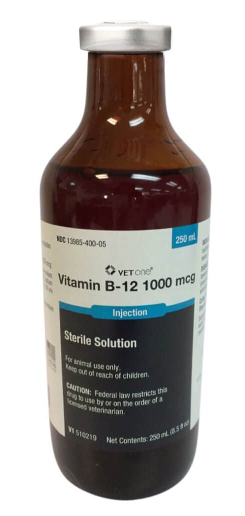 Vitamin B-12 Injectable for Horses, Dogs and Cats Jeffers Vitamin B-12 Injectable for Horses, Dogs and Cats Jeffers