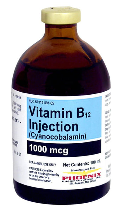 Vitamin B - 12 Injectable - Jeffers - Animal Health & Wellness > Vitamins & Supplements