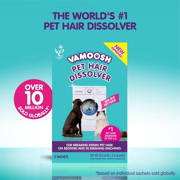 Vamoosh Pet Hair Dissolver for Laundry, Dog & Cat Hair