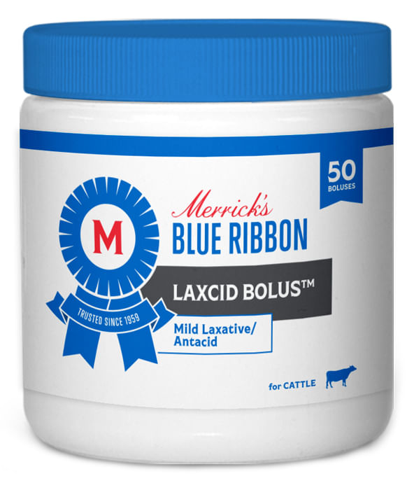 Merrick's Laxcid Mild Laxative/Antacid Boluses for Cattle -   