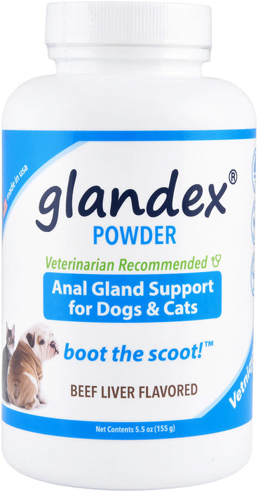 Glandex Powder for Dogs and Cats, Beef Liver Flavor - 5.5 oz Glandex Powder, Beef Liver  