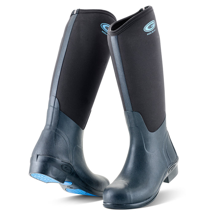 Grubs Rideline Equestrian High Boot Color Black/Blue