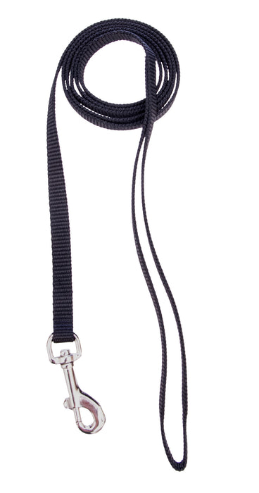 Valhoma Nylon Chicken Leash, 4 ft - Black  