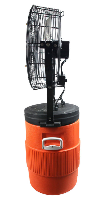 18" Mid-Pressure Misting Fan with 10 Gallon Cooler -   