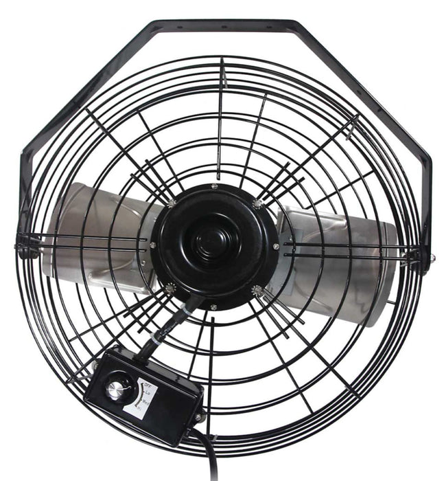 18" 3300 cfm High Velocity 3-Speed Wall Mount Fan -   