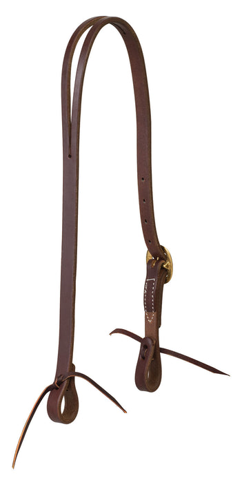 Weaver Leather Working Cowboy Split Ear Headstall, Full Size - Brass  