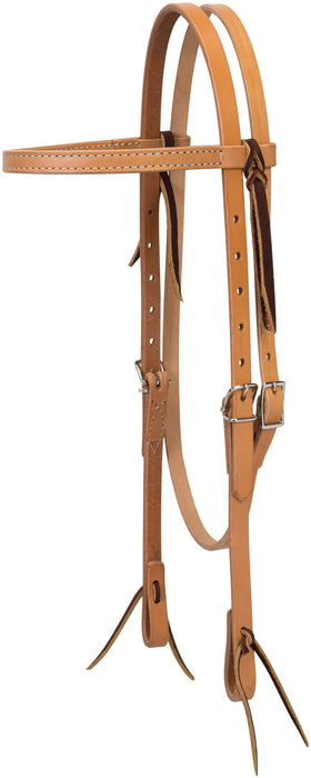 Weather Turquoise Cross Skirting Leather Browband Horse Headstall - Light  