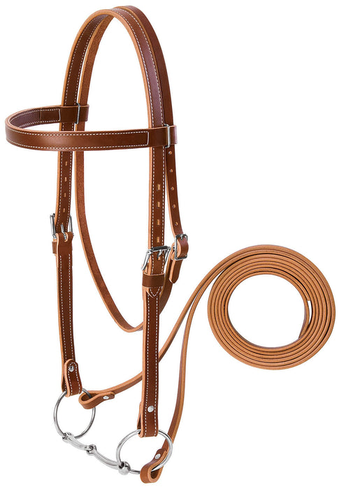 Leather Draft Horse Bridle -   