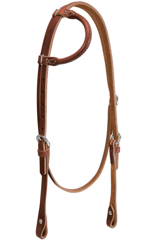 Weaver Horizons Rolled Sliding Ear Headstall - Dark  