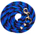 Poly Twisted Lead Ropes,  10' - Blue/Purple/Black  