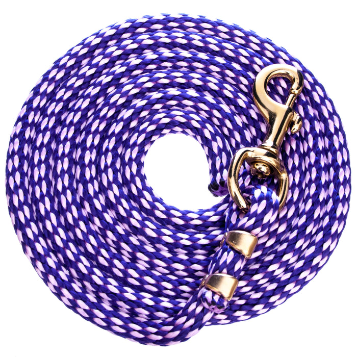 Poly Twisted Lead Ropes,  10' - Purple/Lavender  