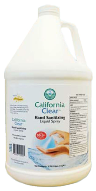 California Clear Liquid Hand Sanitizer Spray - 144 gal/pallet (Drop-Shipped) California Clear Hand Sanitizer Liquid Spray  