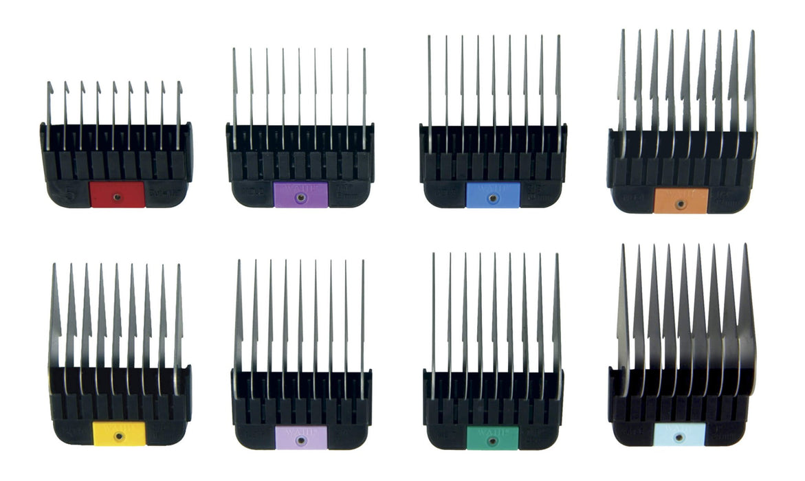 Wahl Stainless Steel Attachment Combs, 8 Size Set - Jeffers - Animal & Pet Supplies > Pet Grooming