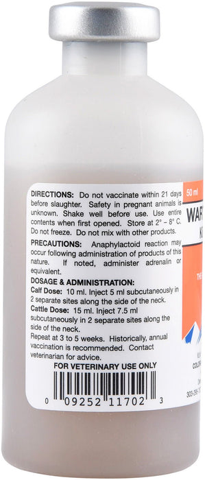 Wart Vaccine for Cattle - C8W1 - 50 mL - 5