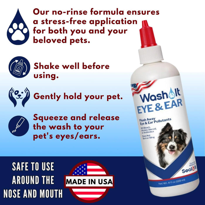 Wash It Eye & Ear Wash, 4 oz - SIAC - 4oz (118 ML) - 5