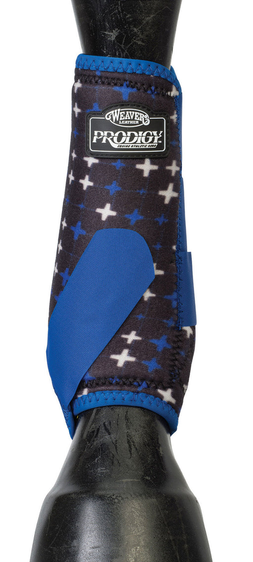 Weaver Prodigy Patterned Athletic Boots, Large - Blue Crosses  