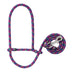 Poly Rope Sheep Halter/Lead with Snap, 52" - Purple/Lime/Blue  