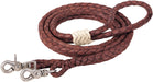 Round Braided Latigo Roper Rein, 3/8" X 8' -   