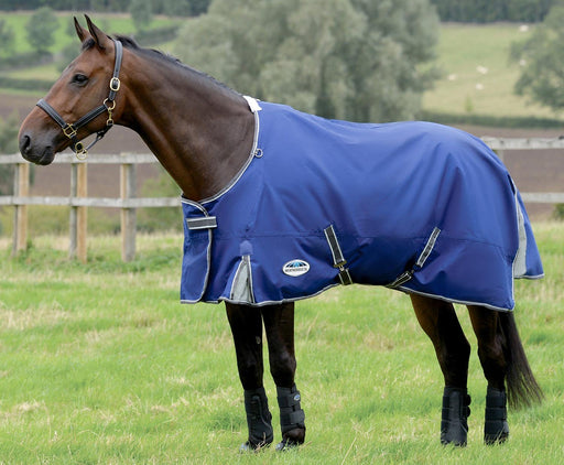 WeatherBeeta ComFITec Premier Free II Standard Neck, Medium, Dark Blue/Grey - Jeffers - Horse Supplies > Horse Blankets & Sheets