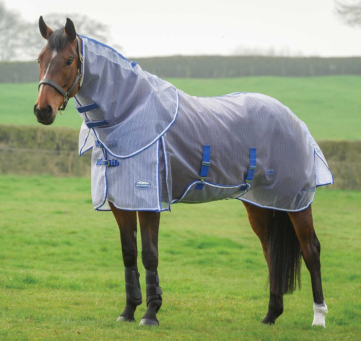 WeatherBeeta ComFITec RipShield Plus Detach - a - Neck Fly Sheet - 0V6CX - White - 66" - 1