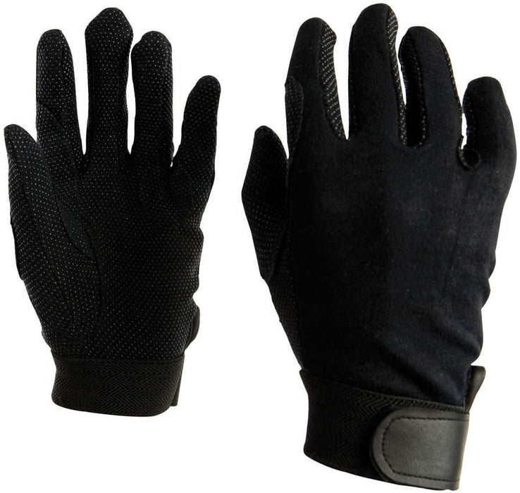 Weatherbeeta Good Hands Track Riding Gloves, Black, pair - Jeffers - Horse Supplies > Riding Apparel & Accessories