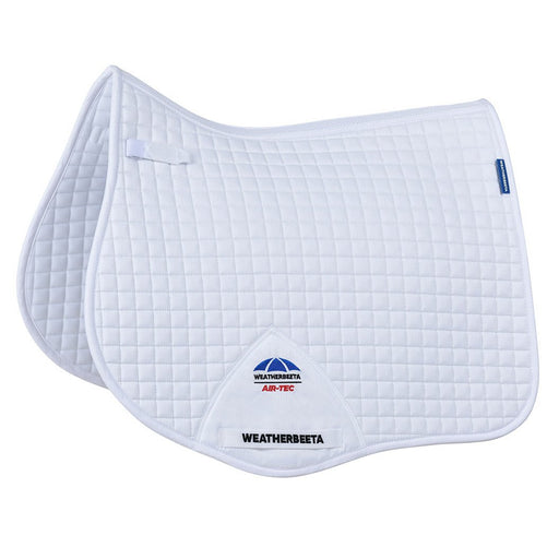 WeatherBeeta Prime Air - Tec All Purpose Equine Saddle Pad for English Riding - KOAG4 - White - Large - 20