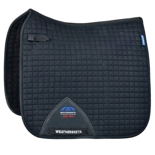 WeatherBeeta Prime Air - Tec Dressage Equine Saddle Pad for English Riding - KOAQB - Black - Large - 20